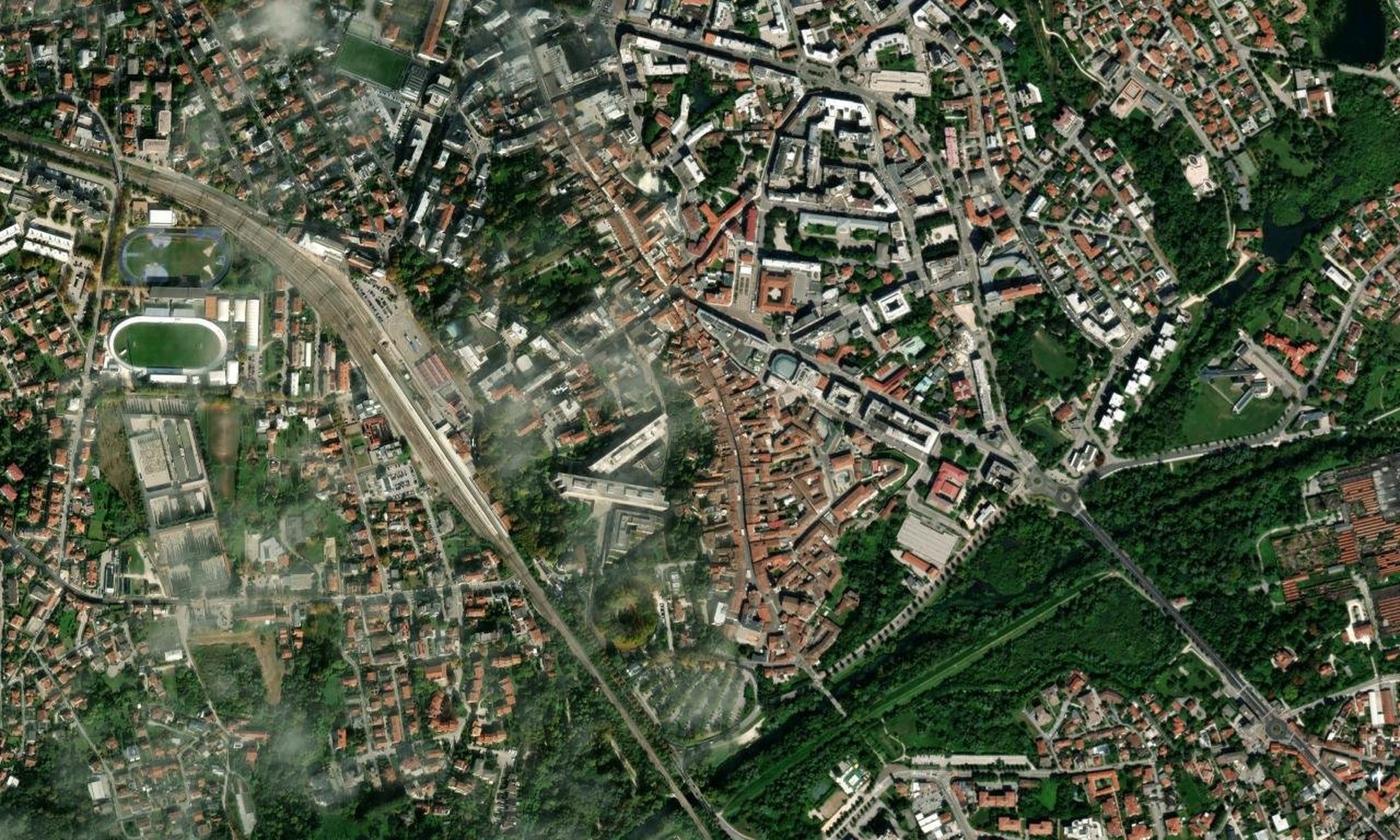 Vista aerea · Piazzale Duca d'Aosta, Pordenone